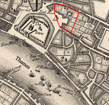 Approximate Cite of Tower Hill Victualling yard